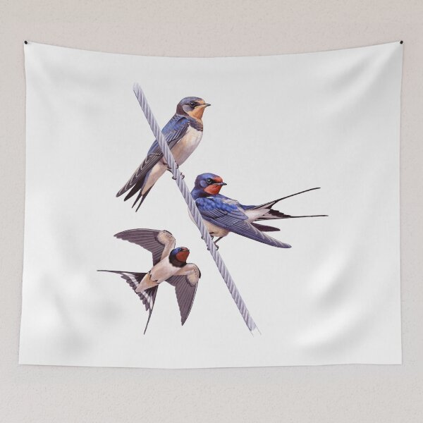 Item preview, Barn Swallows designed and sold by kokayart.