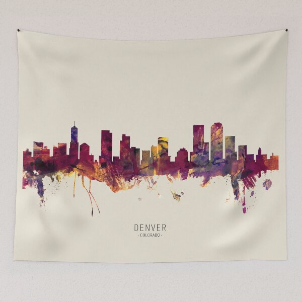 Item preview, Denver Colorado Skyline designed and sold by ArtPrints.