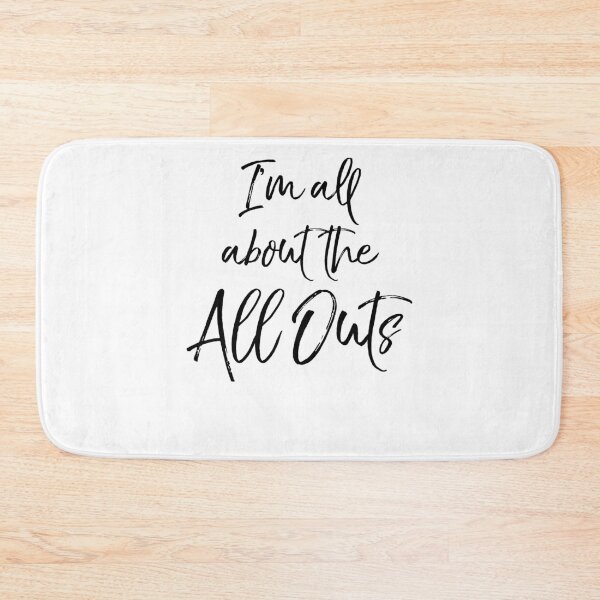 Item preview, Funny I'm All About the All Outs Funny Workout Quote designed and sold by TNDesignStudio.
