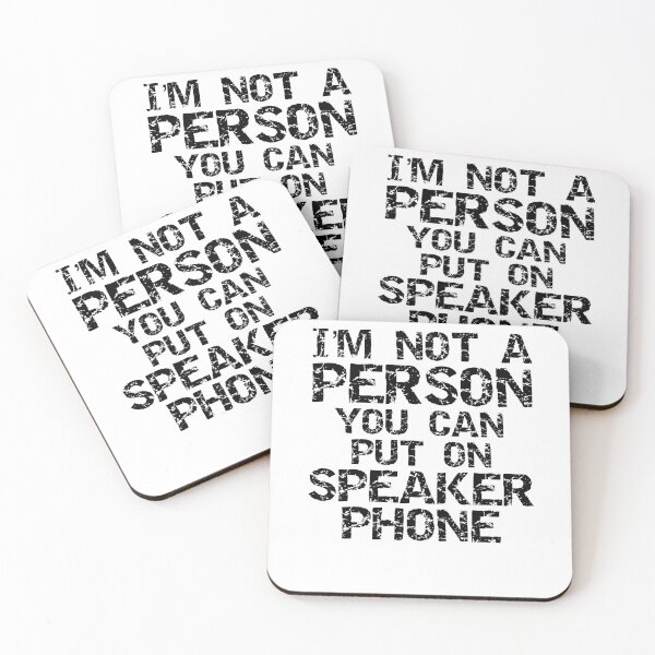 Item preview, Funny I'm Not a Person You Can Put on Speaker Phone Funny Workout Quote designed and sold by TNDesignStudio.