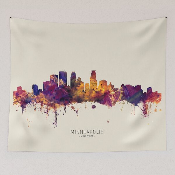 Artikelvorschau, Minneapolis Minnesota Skyline entworfen und verkauft von ArtPrints.