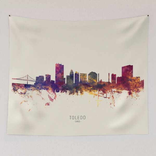 Item preview, Toledo Ohio Skyline designed and sold by ArtPrints.