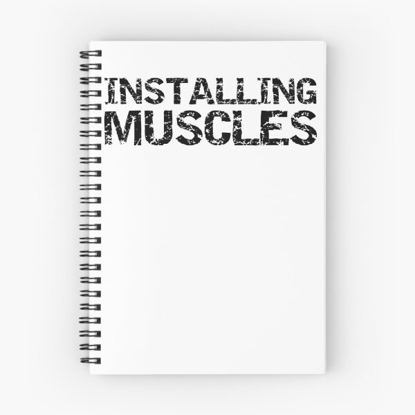 Artikelvorschau, Funny Installing Muscles Funny Workout Quote entworfen und verkauft von TNDesignStudio.