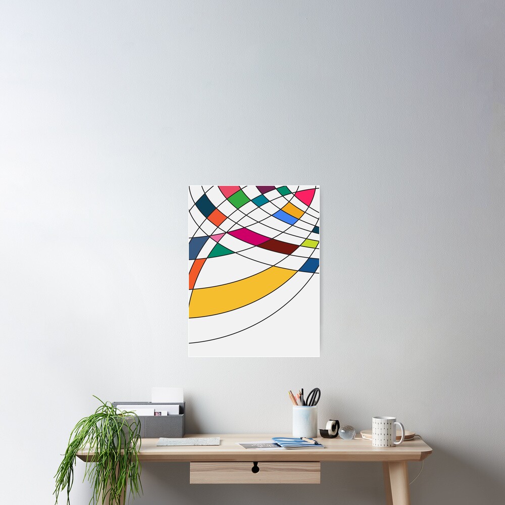 Asymmetrical Curves Poster