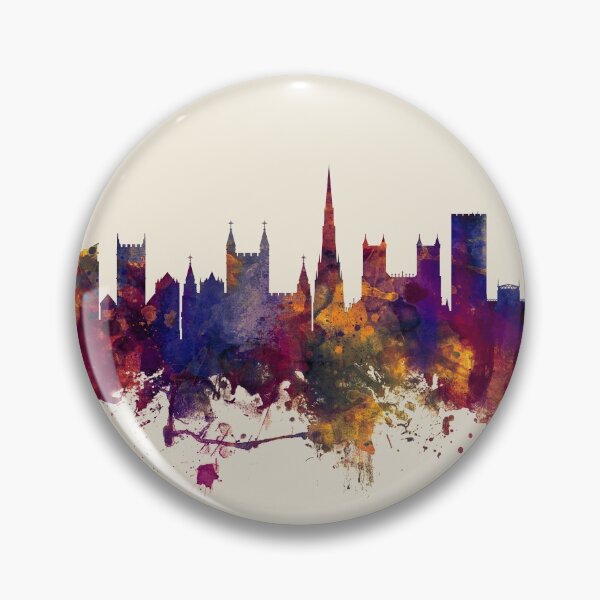 Aperçu de l'œuvre Bristol England Skyline créée et vendue par ArtPrints.