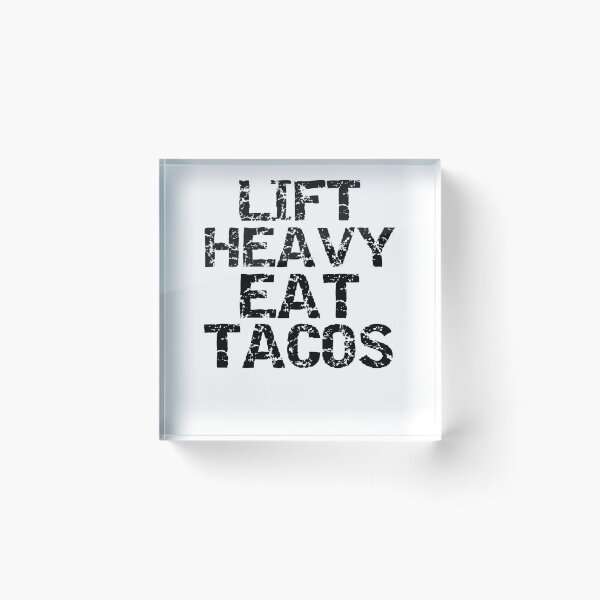 Artikelvorschau, Funny Lift Heavy Eat Tacos Funny Workout Quote entworfen und verkauft von TNDesignStudio.