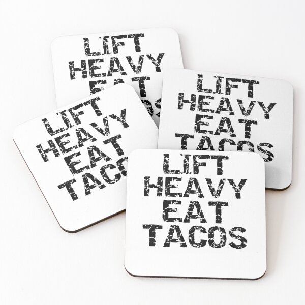 Item preview, Funny Lift Heavy Eat Tacos Funny Workout Quote designed and sold by TNDesignStudio.