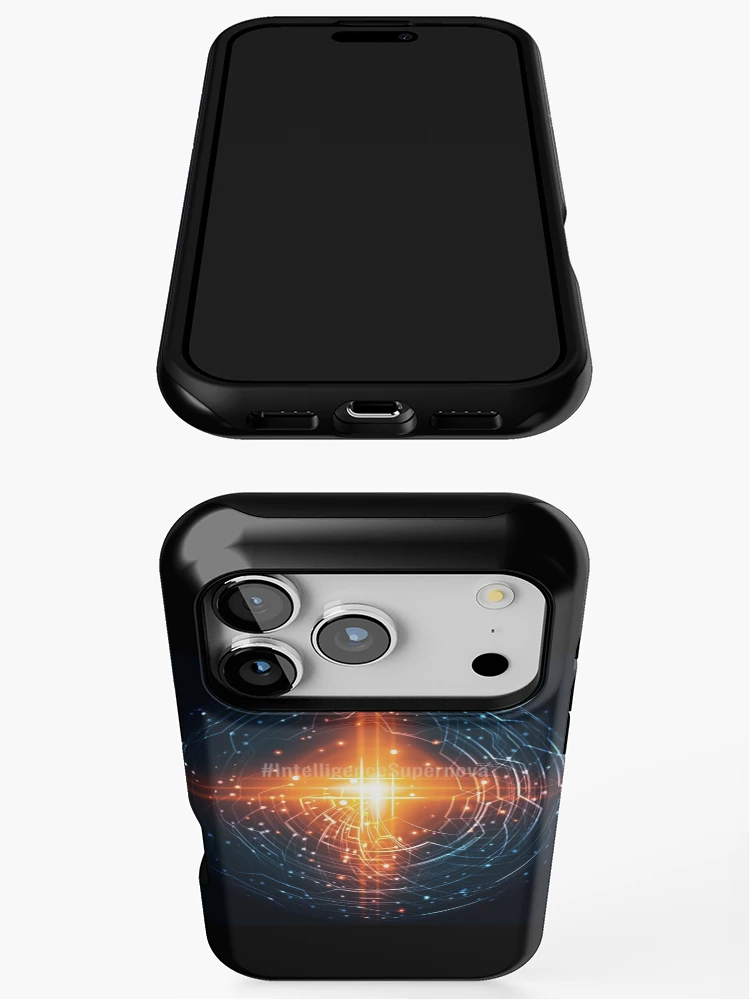 Thumbnail 3 of 4, iPhone Case, #IntelligenceSupernova designed and sold by EcstadelicNET.