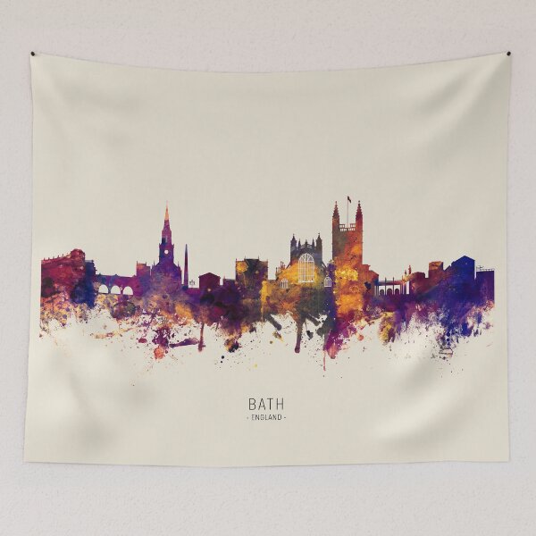 Item preview, Bath England Skyline Cityscape designed and sold by ArtPrints.