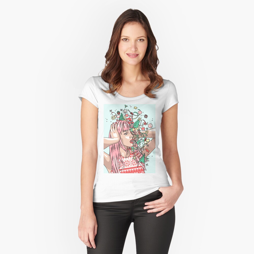 Item preview, Fitted Scoop T-Shirt designed and sold by rossmurray.