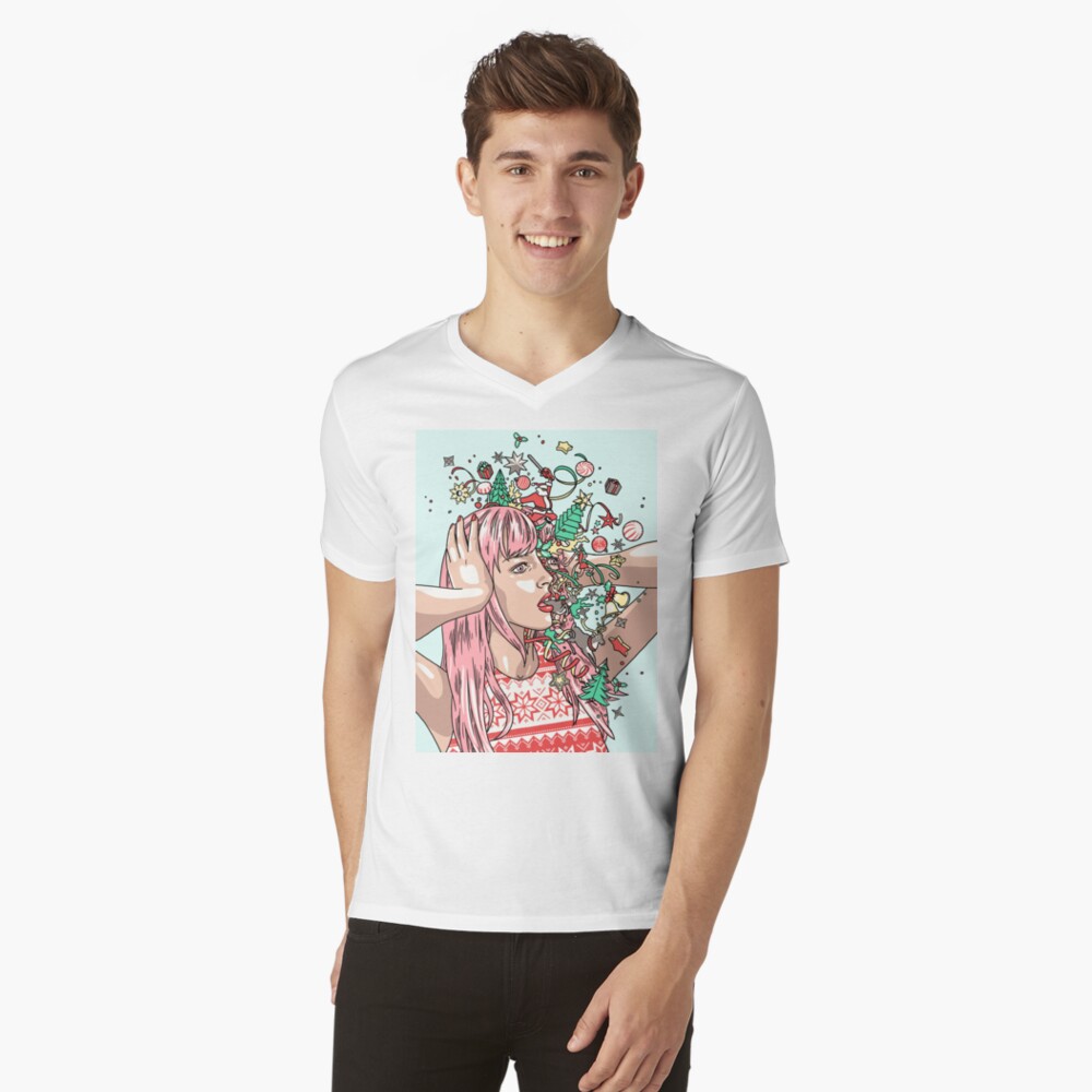 Item preview, V-Neck T-Shirt designed and sold by rossmurray.