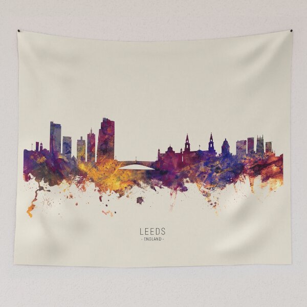 Item preview, Leeds England Skyline designed and sold by ArtPrints.