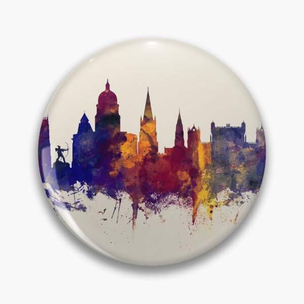 Item preview, Nottingham England Skyline designed and sold by ArtPrints.