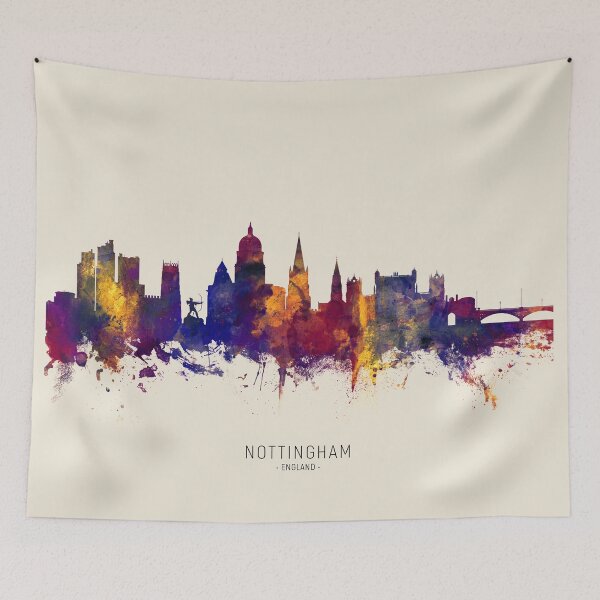 Item preview, Nottingham England Skyline designed and sold by ArtPrints.