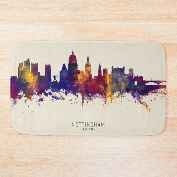 Item preview, Nottingham England Skyline designed and sold by ArtPrints.