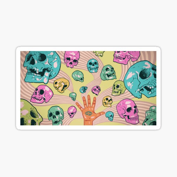 Candy Skulls Sticker