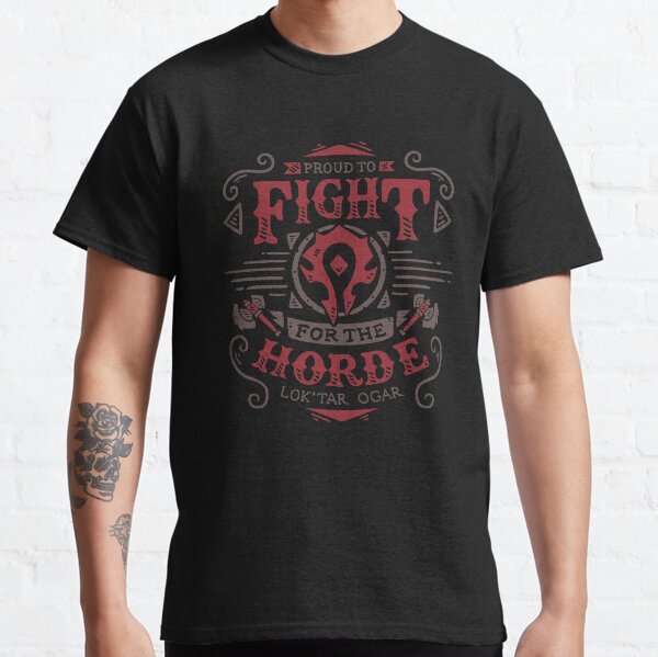 Lutte pour la Horde - Rpg de jeu - Art vintage T-shirt classique