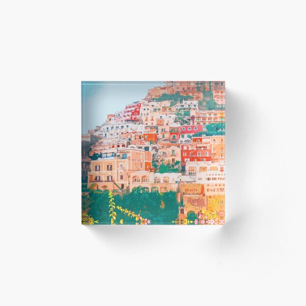 Positano, beauty of Italy Acrylic Block