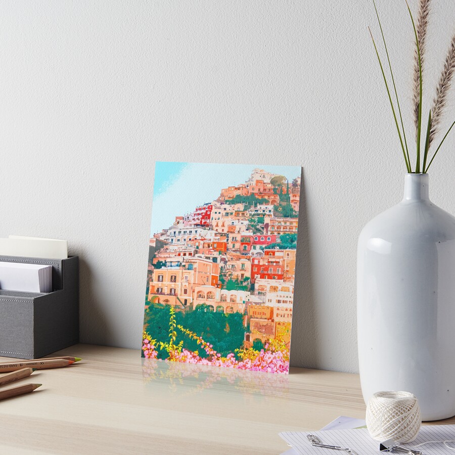 Positano, beauty of Italy Art Board Print