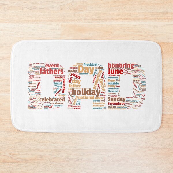 Item preview, Dad - Wordcloud designed and sold by NerdySherds.