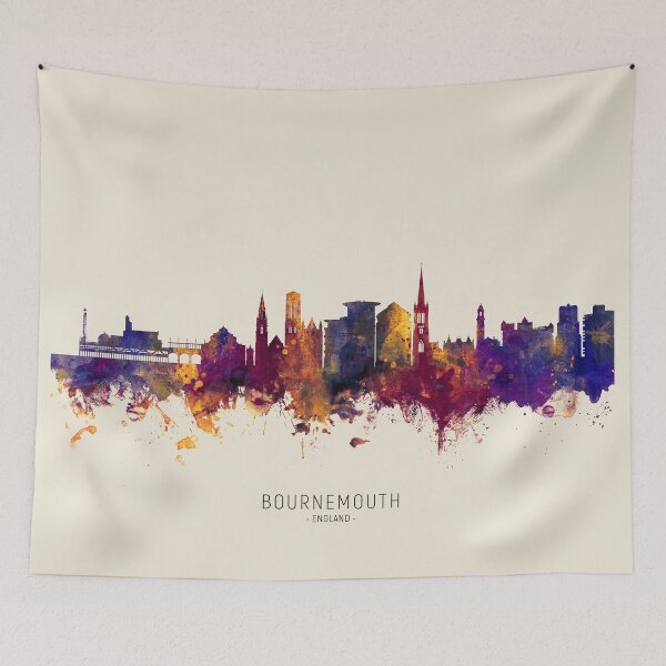 Item preview, Bournemouth England Skyline designed and sold by ArtPrints.