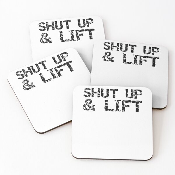 Item preview, Funny Shut Up & Lift Funny Workout Quote designed and sold by TNDesignStudio.