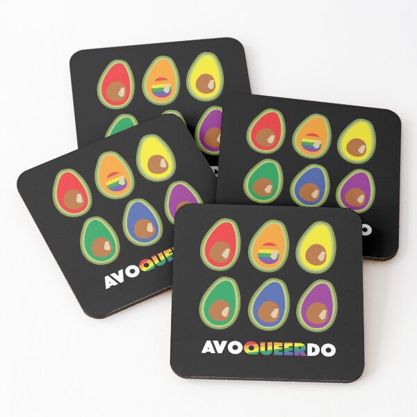 Item preview, Avocado queer pride rainbow designed and sold by bittergodart.