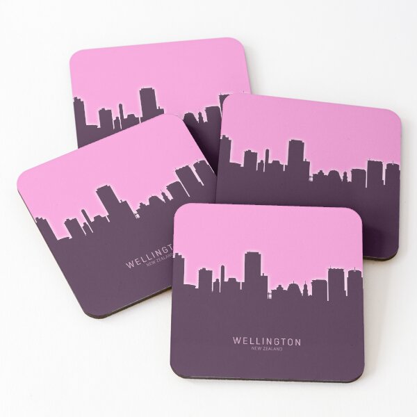 Item preview, Wellington New Zealand Skyline designed and sold by ArtPrints.