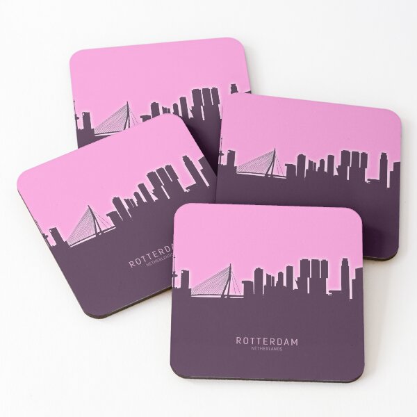 Item preview, Rotterdam The Netherlands Skyline designed and sold by ArtPrints.