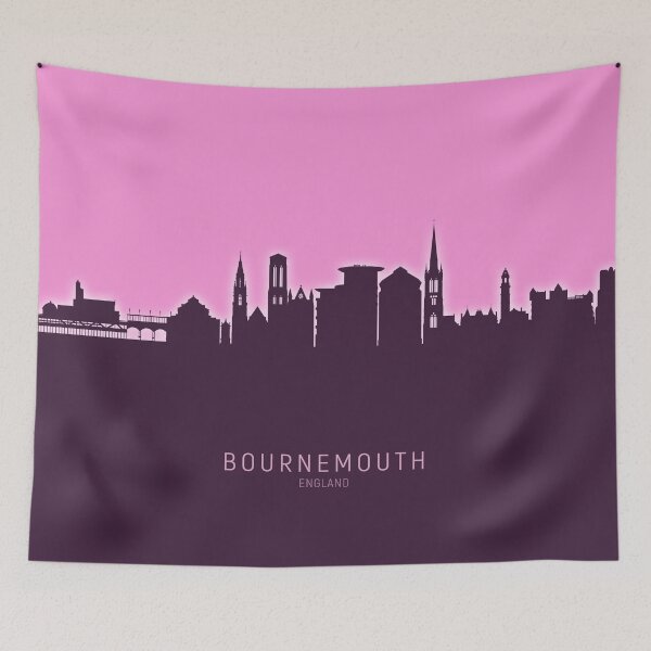 Item preview, Bournemouth England Skyline designed and sold by ArtPrints.