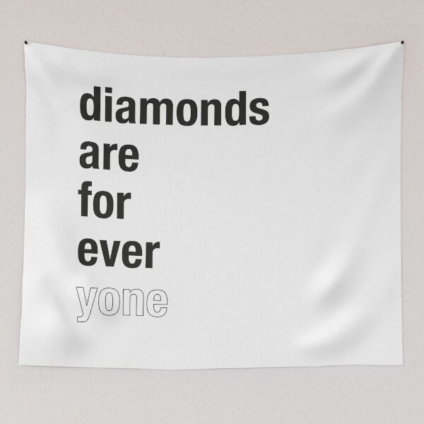 Item preview, Diamonds are forever designed and sold by Hell-Prints.