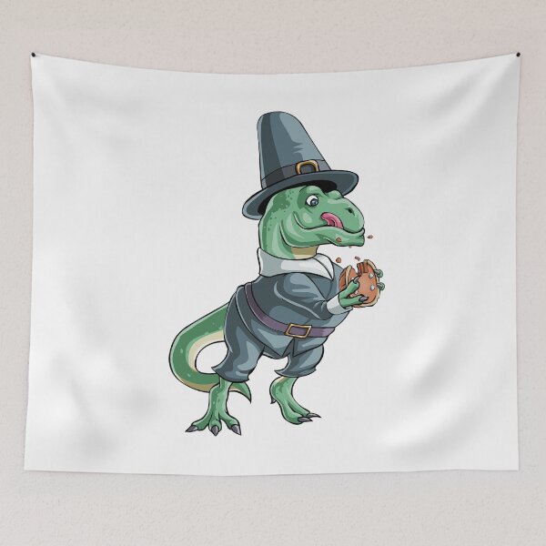 Item preview, Dinosaur eating Pie designed and sold by Bendthetrend.