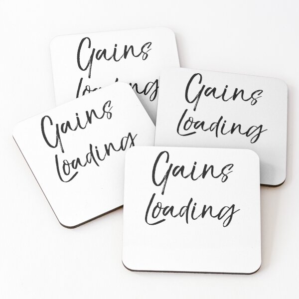 Item preview, Gains Loading Funny Workout Quote designed and sold by TNDesignStudio.