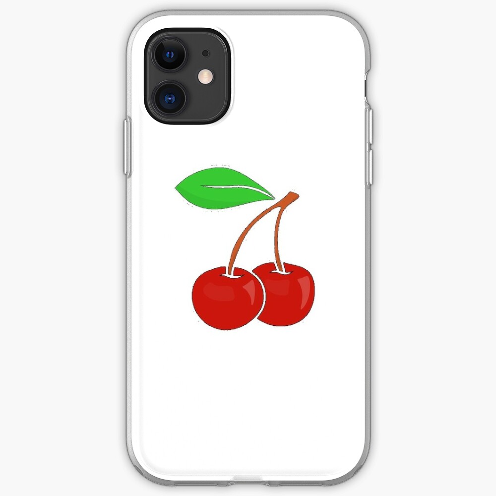 cherry logo design stickers iphone case cover by cloudxstars redbubble https www redbubble com i iphone case cherry logo design stickers by cloudxstars 49096877 pm7u2