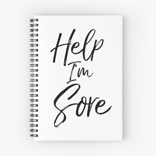 Artikelvorschau, Help I'm Sore Funny Workout Quote entworfen und verkauft von TNDesignStudio.