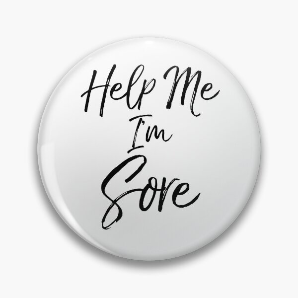 Item preview, Help Me I'm Sore Funny Workout Quote designed and sold by TNDesignStudio.