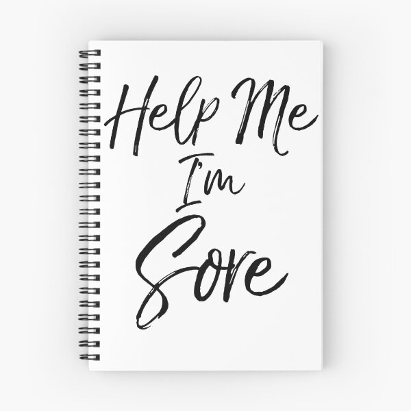 Item preview, Help Me I'm Sore Funny Workout Quote designed and sold by TNDesignStudio.