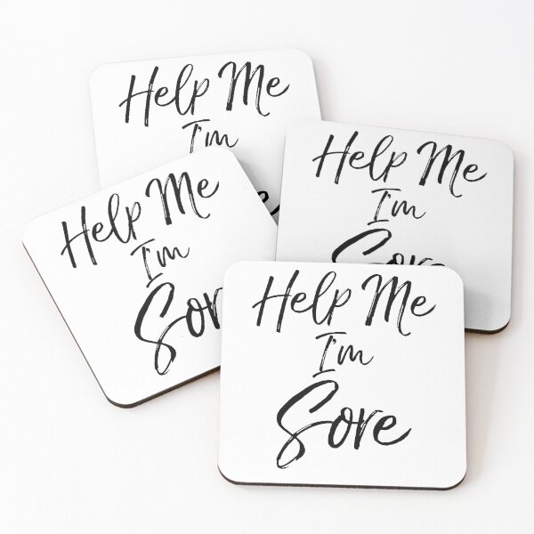 Item preview, Help Me I'm Sore Funny Workout Quote designed and sold by TNDesignStudio.
