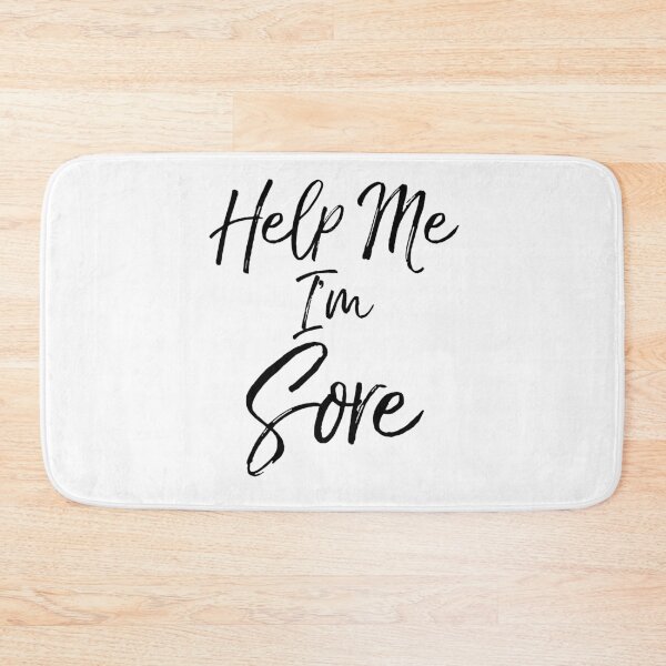 Item preview, Help Me I'm Sore Funny Workout Quote designed and sold by TNDesignStudio.