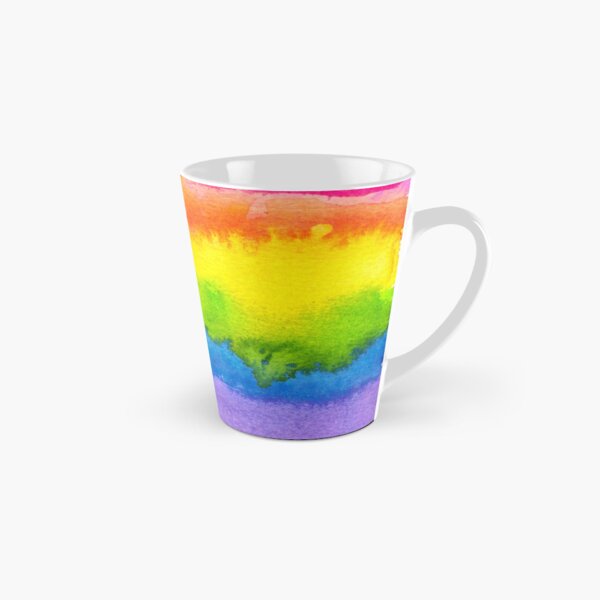 Watercolor Gay Pride Flag Tall Mug