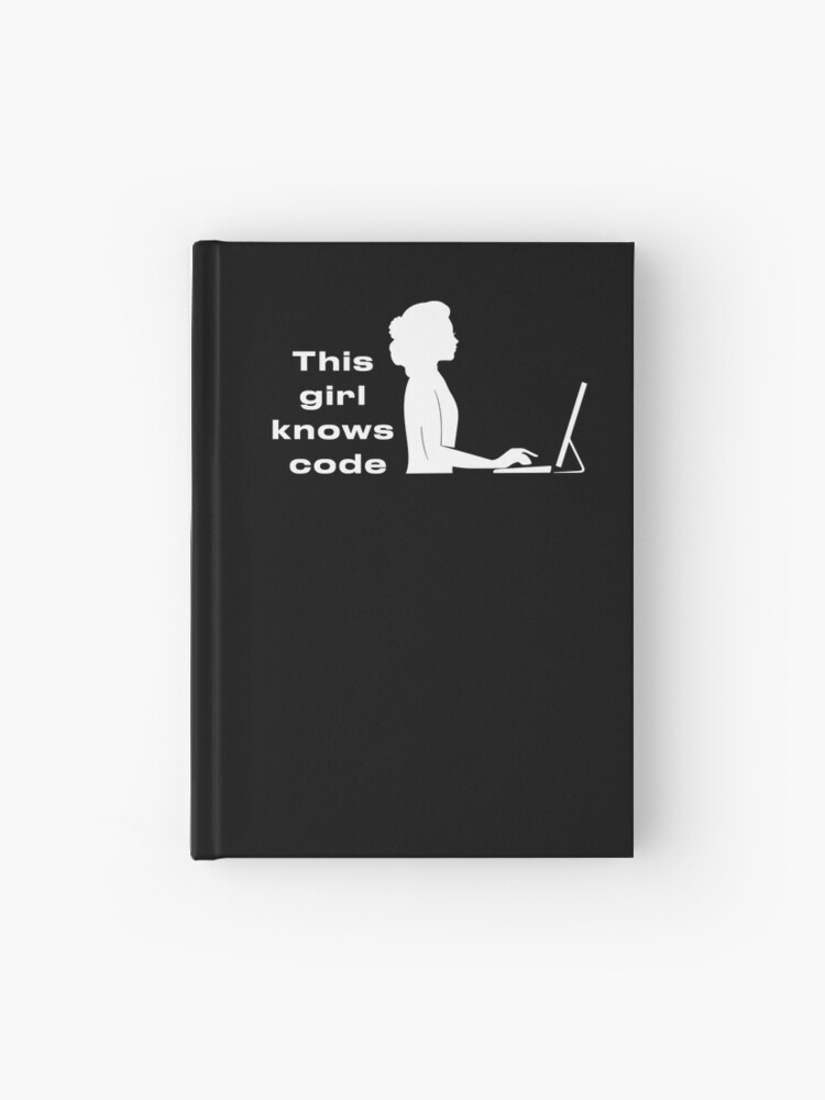 Thumbnail 1 of 3, Journal, This Girl Knows Code designed and sold by ViktoryDesignS.