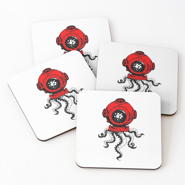 Artikelvorschau, OCTOPUS WITH DIVER HELMET entworfen und verkauft von Fressfeind.