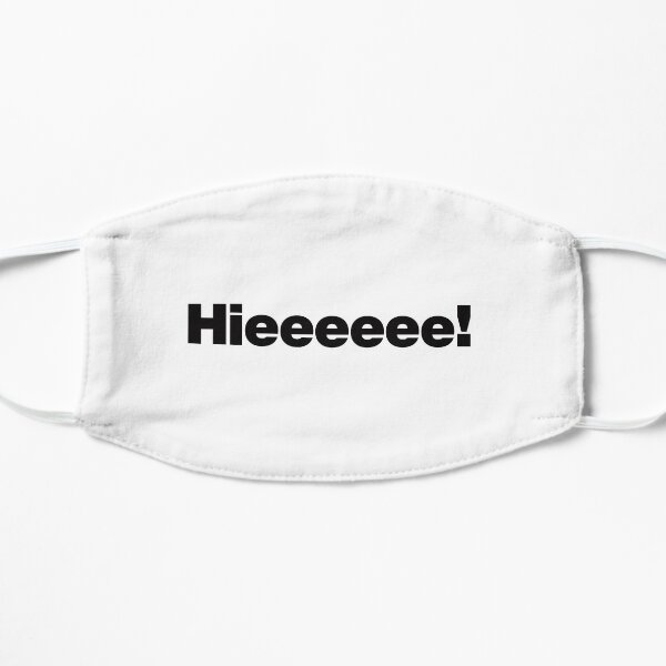 Hieeeeee - Rupauls Drag Race - Alaska - Black Text Graphic Mask