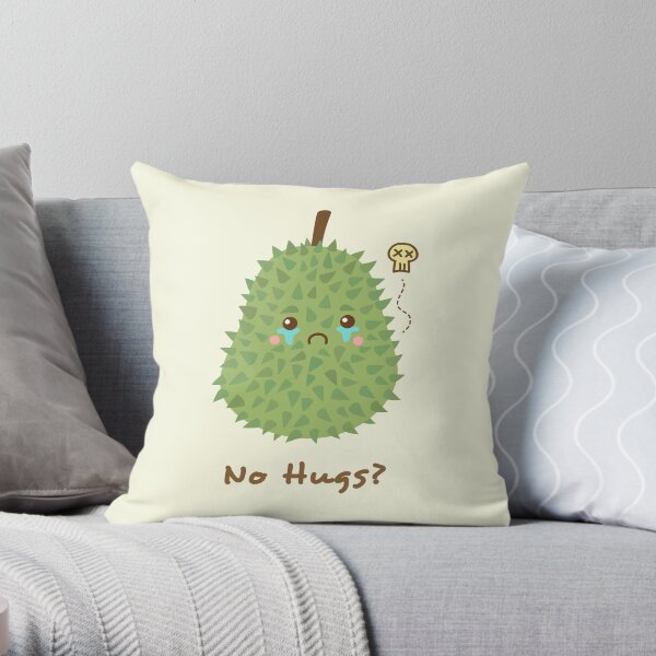 Durian triste mignon sans câlins Coussin
