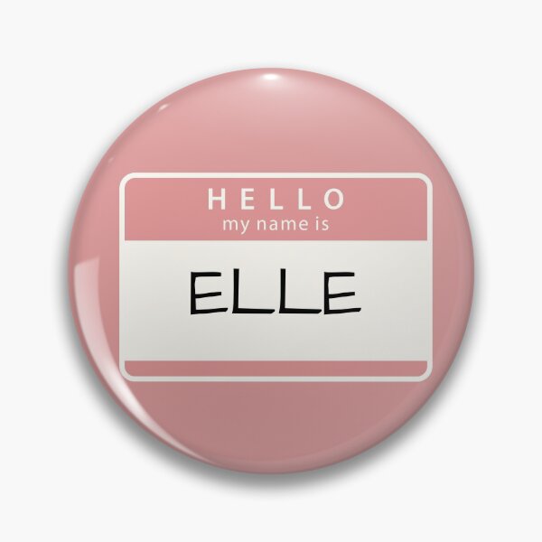 Item preview, Hello my name is Elle/ Elle personalised print designed and sold by melbournegirl.