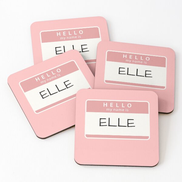 Item preview, Hello my name is Elle/ Elle personalised print designed and sold by melbournegirl.
