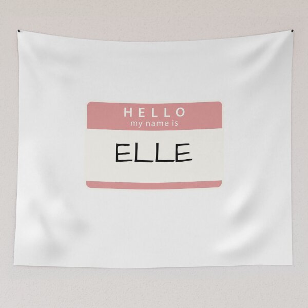 Item preview, Hello my name is Elle/ Elle personalised print designed and sold by melbournegirl.