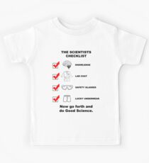 The Scientists Checklist Kids Tee