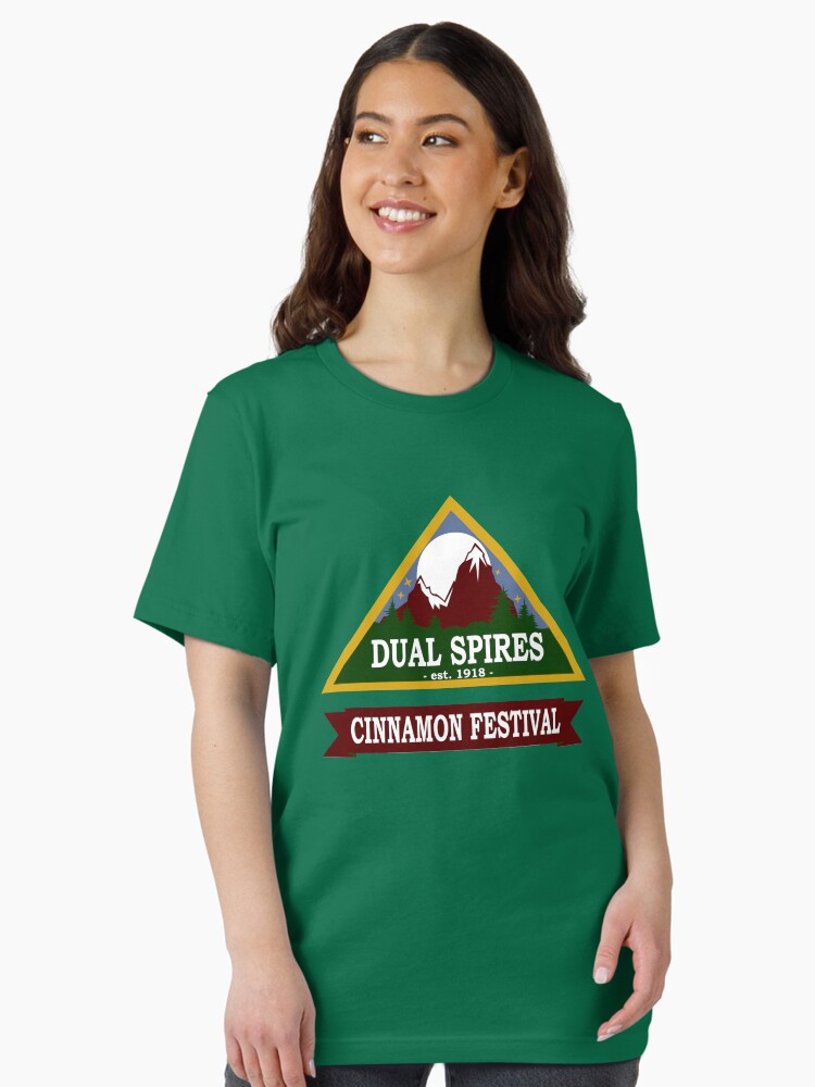 Thumbnail 1 of 7, Essential T-Shirt, Psych - Dual Spires Cinnamon Festival designed and sold by AndysVan.