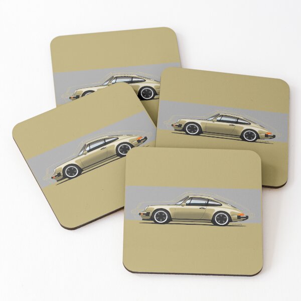 Item preview, My drawing of the iconic German sports car (for dark backgrounds) designed and sold by designjaag.